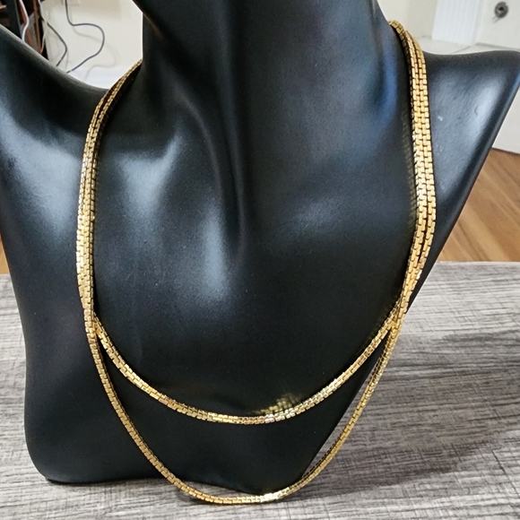 Monet Shimmering Gold Necklace - Picture 3 of 8